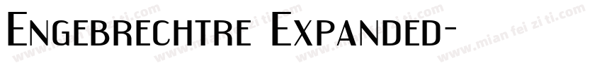 Engebrechtre Expanded字体转换